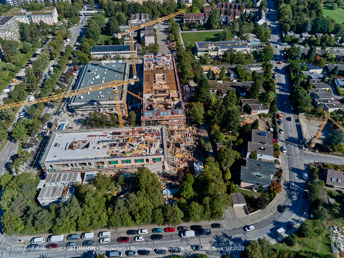 02.09.2022 - Baustelle zur Grundschule am KMR in Neuperlach